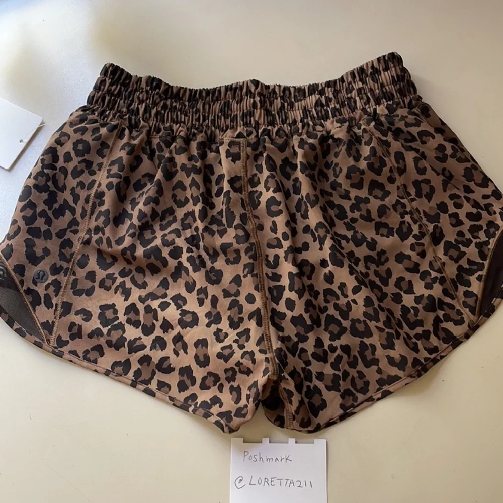 Lululemon Leopard Print Hotty Hot Shorts 2.5” - Picture 5 of 8